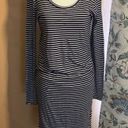 Gap  Maternity Long Sleeve Striped T-Shirt Dress Size Small Photo 0