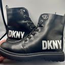 DKNY Crystal Logo Combat Boots Photo 2