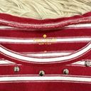 Kate Spade  fringe striped blouse size medium Photo 4