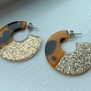 American Eagle  Tortoise and Glitter Earrings Photo 2