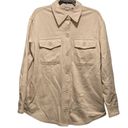 Good American EUC  Fleece Shacket Shirt Jacket Bone Cream Sz. 00/0=XS Photo 3