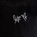 Rebecca Minkoff  “Love Me” black slub, burn-out linen t-shirt. Size XS. EUC Photo 2