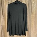 Eliane Rose  Dark Heather Gray Cowl Neck Light Sweater Top Stretchy Medium Photo 1