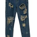 One Teaspoon  Awesome Baggies Destroyed Jeans Wolf Blue Size Photo 1