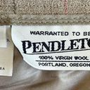 Pendleton  Beige Diagonal Plaid Vintage Wool Womens Size 12 Pencil Knee Length Photo 10