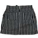 White Stag  Black & White Stripe Mini Skirt(Size 2) Photo 1