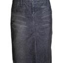 United Colors Of Benetton  Black-Gray Corduroy Pencil Skirt Size 42 / 6US Photo 0