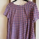 Lush Clothing NWOT Lush from Nordstrom red, blue & cream printed short sleeve shift dress Photo 1