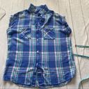 Rails  Plaid Rayon Women Button Down Top Sz L Photo 9