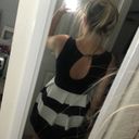 Charlotte Russe Black and White Striped Dress  Photo 4