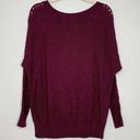 Lane Bryant  Women’s Size 14/16 Burgundy Knit Dolman Sweater Photo 0