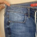 Guess  womens 28 skinny tie front lace up jeans denim blue club y2k 90s Photo 4