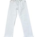 RE/DONE Womens High Rise Stovepipe Ankle Jeans White Size 26 Photo 1