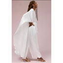 Anthropologie  Erika Peña Cape Dress White Maxi Gown Photo 4