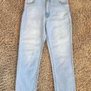 Rolla's  Original High Rise Straight Jean in Comfort Sky Size 30 Raw Hem Photo 3