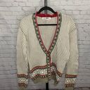 Boston Traders Vintage  Limited Hand Knit Beige 90s Cardigan Sweater Photo 0