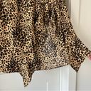 Leopard print midi skirt with ruffle slit Photo 4