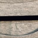 Grayson Threads  gray tee with cold shoulder Photo 1