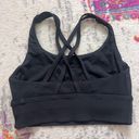 Lululemon Black Ribbed Energy Bra Photo 1