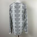 Joie Soft  Blouse Womens Small Black White‎ Button Down Snake Print Dane Photo 10