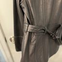 Anne Klein NWOT  Size Large Black Leather Coat Photo 12