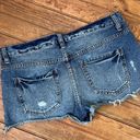 Free People Women’s  low rise cut off denim jean shorts button fly size 27 Photo 4