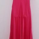 Calvin Klein  Pink Sateen Party Prom Long Gown Photo 1