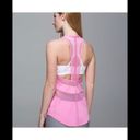 Lululemon  White If You’re Lucky Mesh Tank top in Bubble Gum pink Photo 4