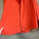 Pilcro  Anthropologie Orange Long Sleeve Button Down Top Large Photo 4