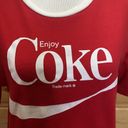 Coca-Cola  Enjoy Coke Red Unisex Checkered Sleeves T-Shirt Small Photo 2