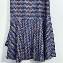 Maeve  byAnthropologie - Westwater Knit Chevron Blue Dress Drop Waist- Size Small Photo 6