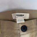 Pull & Bear High Waisted Seam Front Khaki Tailored Trouser Pants Photo 2