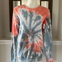 Mango Dreamsicle Sweatshirt Tie Dye Cozy Cotton Blend Loungewear  Surf Size S NWT Photo 2