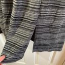 Apt. 9  Grey/Black Striped Elastic Waist midi Skirt L Photo 3