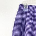 Pendleton  100% Virgin Wool Purple Houndstooth Plaid Pockets Lined Skirt, Size 8 Photo 7