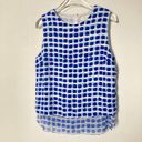 Kate Spade  Top Medium Layered Sleeveless Silk Island Stamps Print‎ Colorful Photo 13