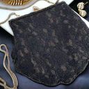 La Regale Le Regale Beaded Metallic black & gold Clutch Evening hand bag  rope chain small Photo 0