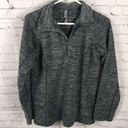 Mountain Hardwear  charcoal Heather fleece 1/4 zip pullover sweatshirt small EUC Photo 3