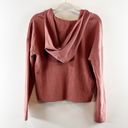 Vuori  Bayview Thermal Waffle Hoodie Pullover Sweatshirt Rosewood Pink XS Photo 9