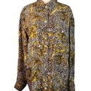 COTE DE FRANCE VINTAGE SILK BLOUSE ANIMAL PRINT BAROQUE TOP WOMEN'S SIZE LARGE Photo 3