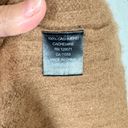 360 Cashmere  Vera Ribbed 100% Cashmere Mock Neck Balloon Sleeve Sweater Cognac Photo 8