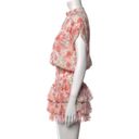 MISA Los Angeles MISA Eloisa Smocked Waist Floral Tiered Ruffle Mini Dress Size L NWT Photo 5