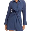 Cinq à Sept  Mckenna Dress Navy Blue Size 12 Long Sleeve NEW Photo 0