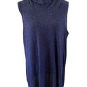 Ana A New Approach Knit Cowl Neck Sleeveless Sweater Everyday Casual School Blue Size 3X Photo 0