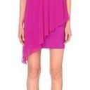 Ted Baker  Magenta Locie Asymmetric Mini Overlay Dress Pink Size 2 US Size 6 Photo 0