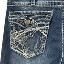 Silver Jeans Silver SZ W31 L31 Berkley Surplus Bootcut Jeans Distressed Embroidered Low-Rise Photo 8