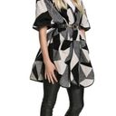 VERO MODA Landscape Black and White Cape  Denim One Size Photo 3