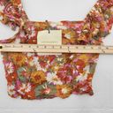 Cynthia Rowley  Square Neck Floral Crop Top, Womens Size Small Photo 4