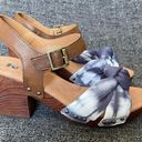 Kork-Ease NEW Korks Natalia Knot Sandal Blue Tie Dye Open Toe Cushioned Buckle Women’s 11 Photo 0