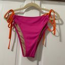 Shade & Shore  pink and orange bikini bottom size medium  Photo 13